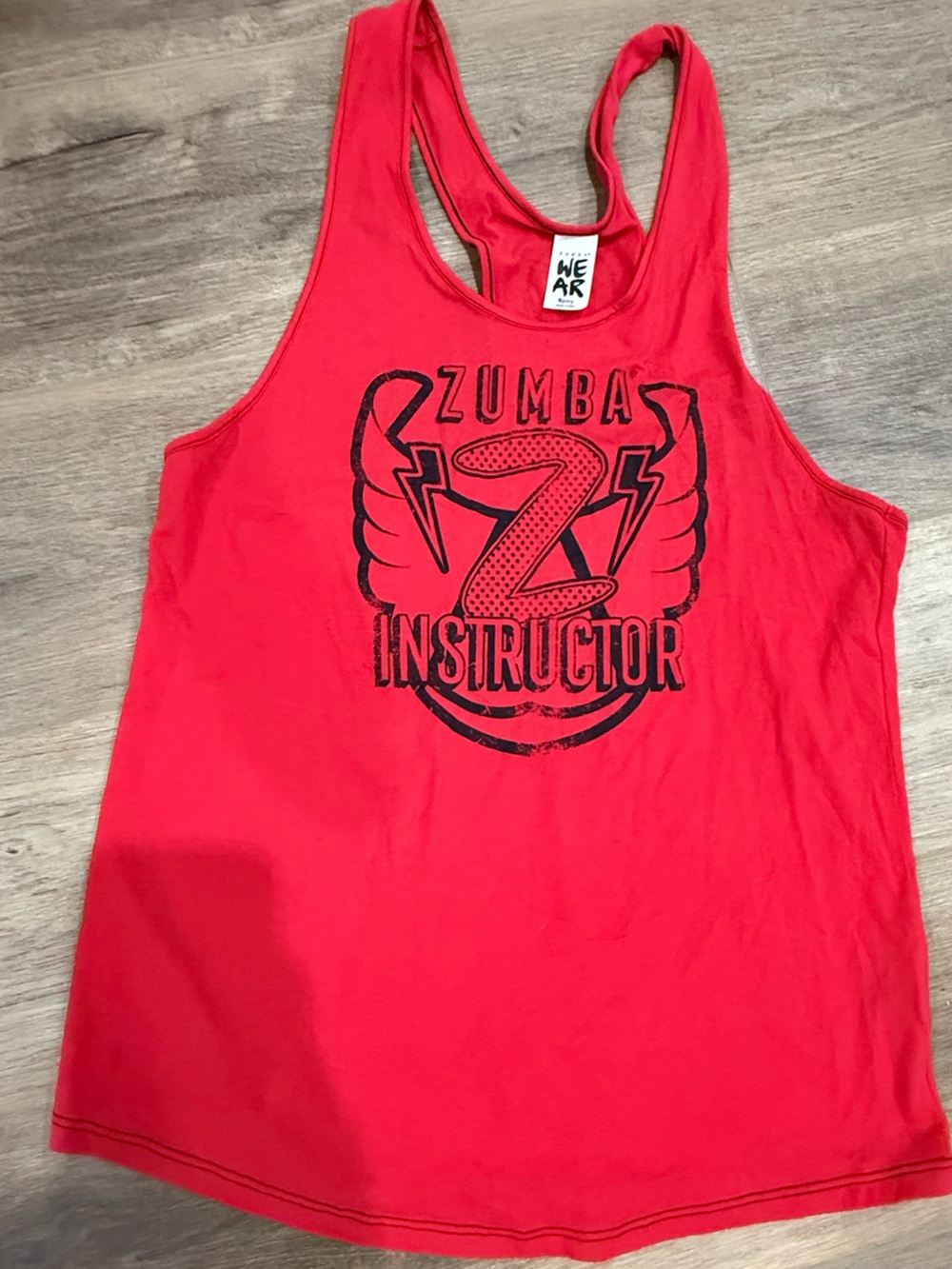 Zumba Instructor Red Tank Top Super Hero Collection
